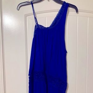 Free people flirty blue top